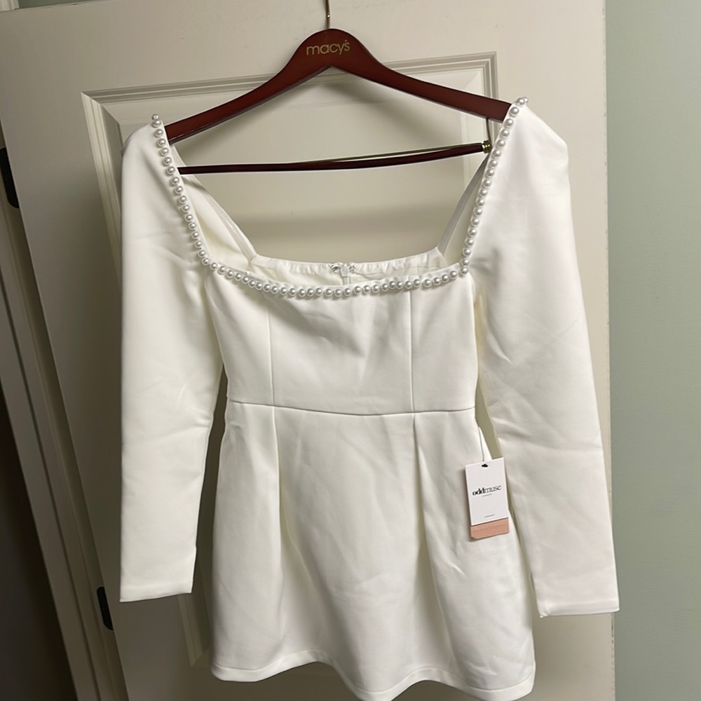 Odd Muse THE ULTIMATE MUSE PEARL DRESS in white